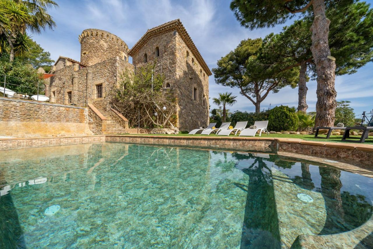 Castillo Can Xirau, Propiedad Exclusiva Con Piscina & Aircon Villa Santa Susanna Exterior foto