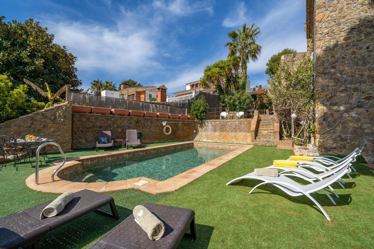 Castillo Can Xirau, Propiedad Exclusiva Con Piscina & Aircon Villa Santa Susanna Exterior foto